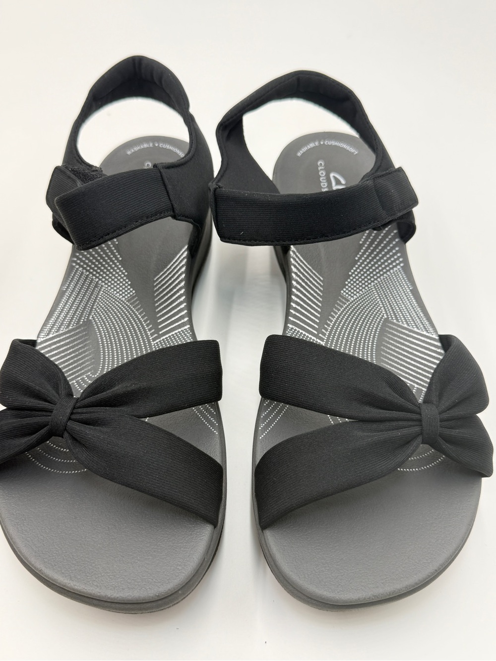 Cloudsteppers by Clarks Black Knot-Front Comfort Sandals